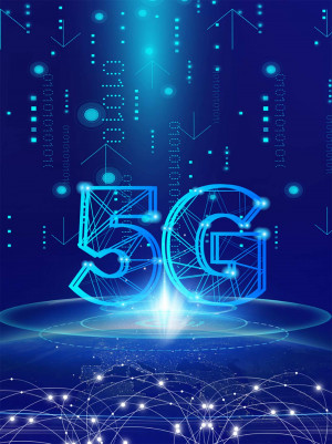 Poster mạng di động 5G file PSD