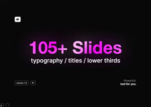 Gói 105+ Slide cơ bản - Basic Typography Pack