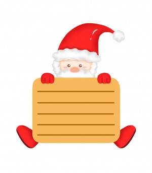 Ảnh minh họa thiệp giáng sinh có ông già noel file PSD