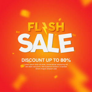 Nhãn flash sale lên đến 80% file EPS