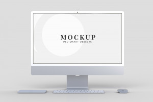 Mockup máy tính file PSD mẫu số 45