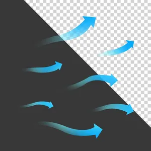 Bộ mũi tên mầu xanh nước biển File PNG - Mẫu K55