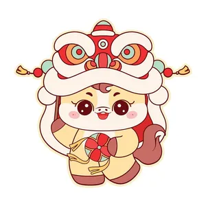 Linh Vật Ngựa Tết Nguyên Đán Dễ Thương - Hình Minh Họa Vector EPS