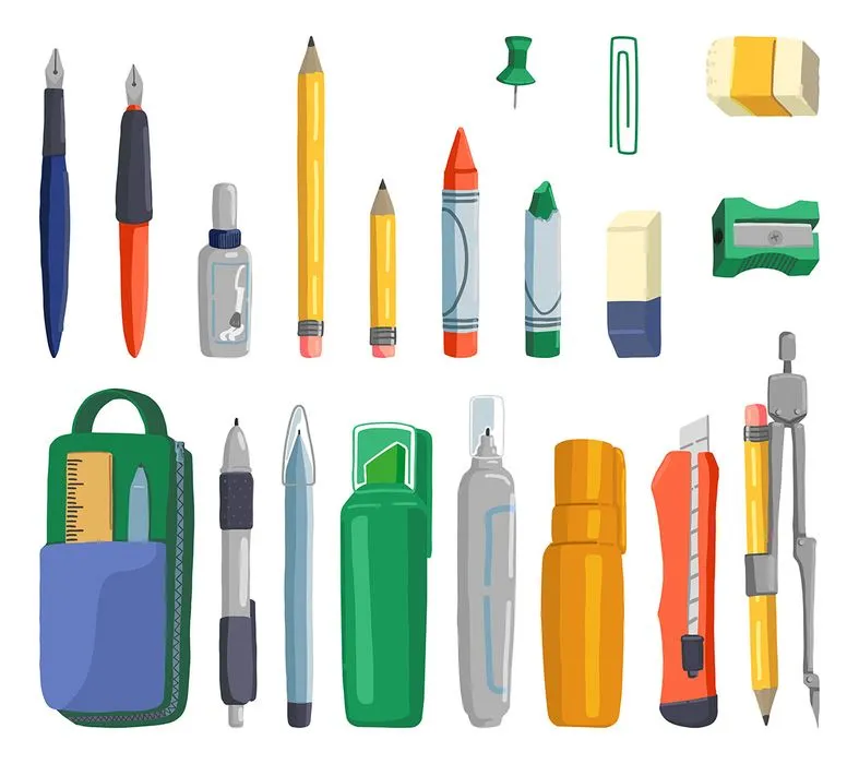 Bộ sưu tập bút chì file vector mẫu HH94