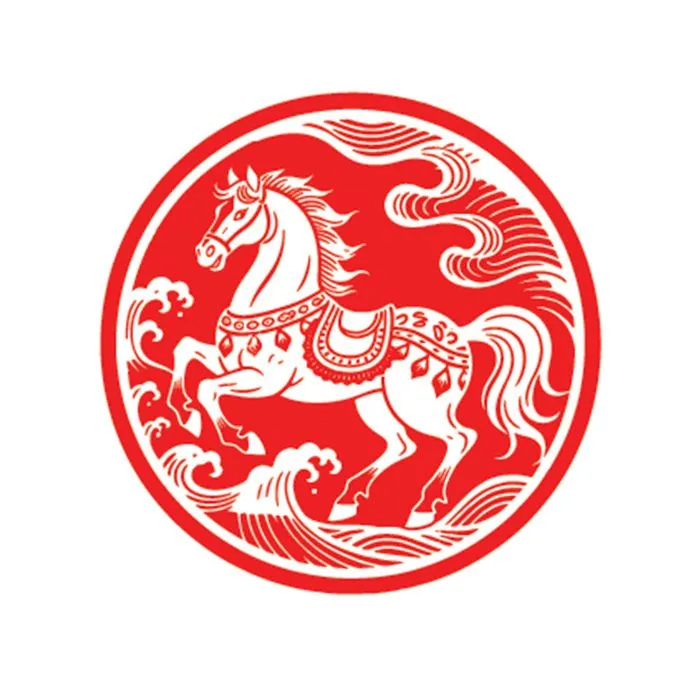 Linh Vật Ngựa Tết Nguyên Đán - Thiết Kế Vector EPS Độc Đáo