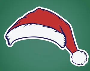 Hình ảnh chiếc mũ ông già noel file vector mẫu CR1805