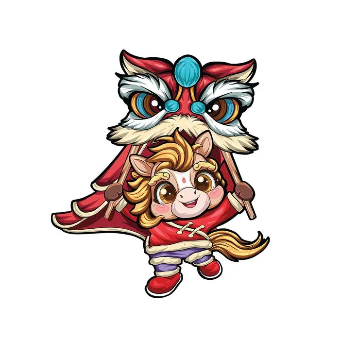 Linh Vật Ngựa Tết Bính Ngọ 2026 - Múa Lân EPS