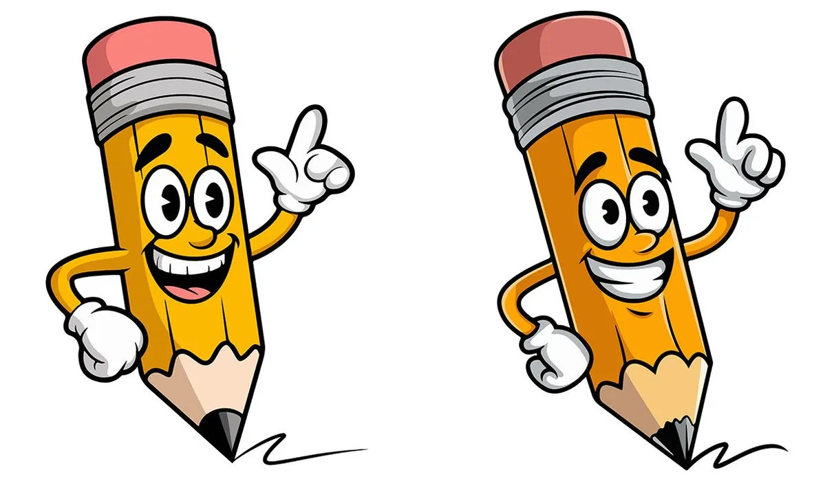 Hình ảnh cây bút chì file vector mẫu HH11