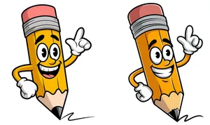 Hình ảnh cây bút chì file vector mẫu HH11