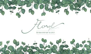 Cành Lá Xanh Minh Họa EPS – Khung Viền Lá Cây Tự Nhiên