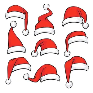 Hình ảnh chiếc mũ ông già noel file vector mẫu CR1815