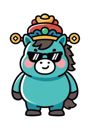 Linh Vật Ngựa Tết Bính Ngọ 2026 – Hình Minh Họa Vector EPS