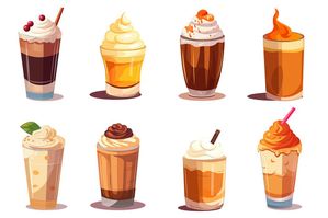 Hình ảnh cốc trà sữa file vector mẫu CR633