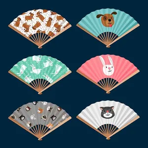 Bộ sưu tập cái quạt cầm tay file vector mẫu OC27