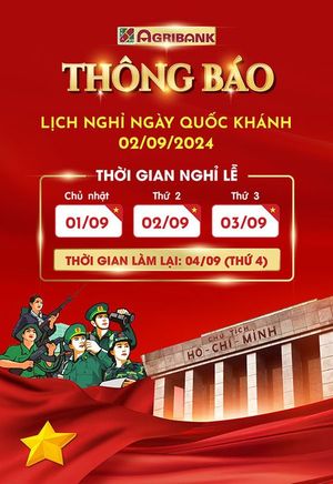 Poster thông báo nghỉ lễ 2-9 file vector mẫu CR1000