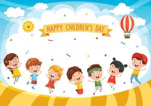 Banner trẻ em vui chơi file vector mẫu CR1153