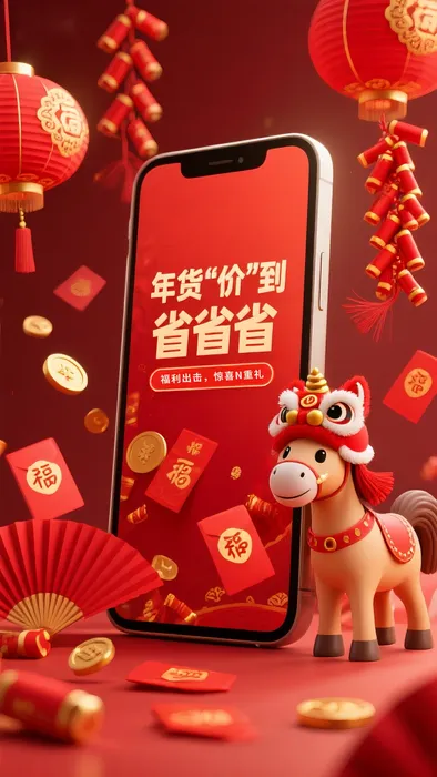 Tết Giáp Thìn Ngựa Con Hạnh Phúc Đón Xuân (PNG)