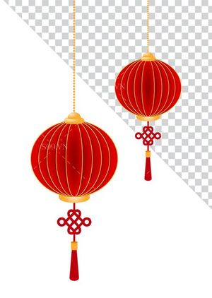 Hình ảnh dây đèn lồng màu đỏ file PNG mẫu CR560