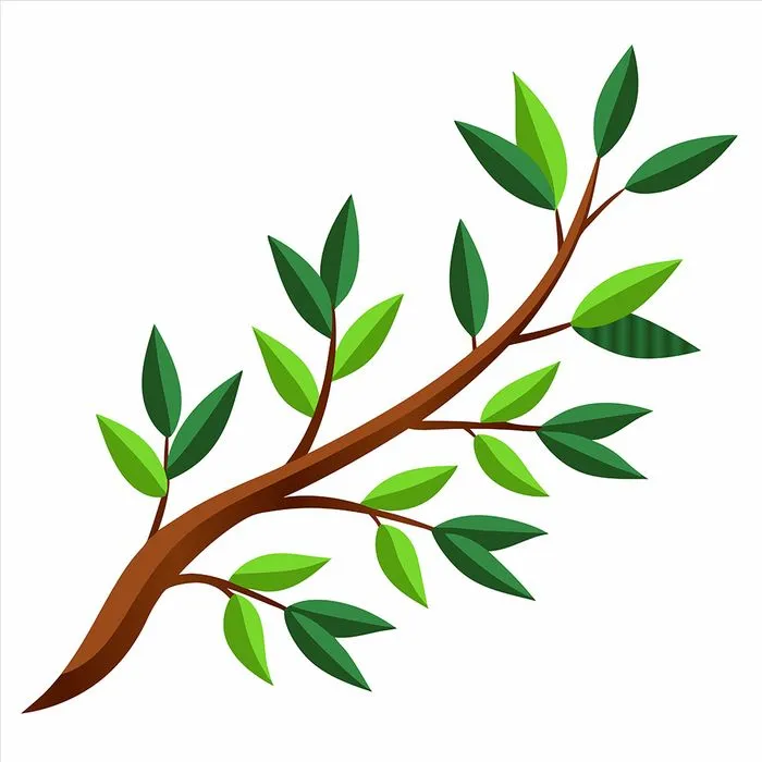 Cành Lá Xanh Tươi - Hình Minh Họa Vector EPS Độc Đáo