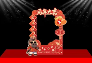 Backdrop Tết Giáp Thìn 2024 Độc Đáo – Khung Ảnh Lớp Chúc Mừng Năm Mới