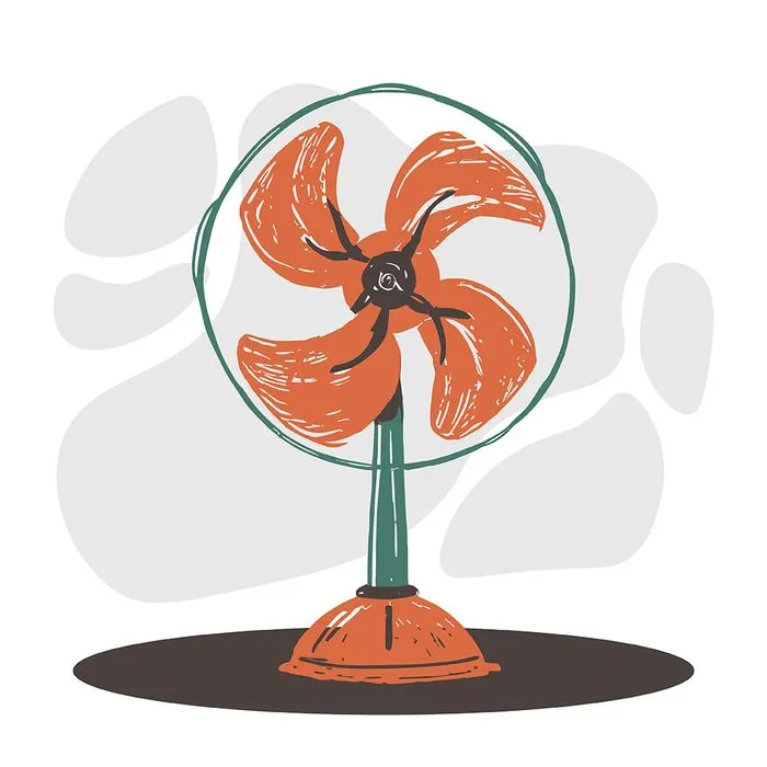Hình ảnh cái quạt điện file vector mẫu OC66