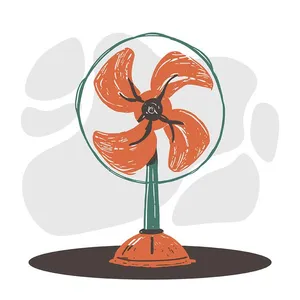 Hình ảnh cái quạt điện file vector mẫu OC66