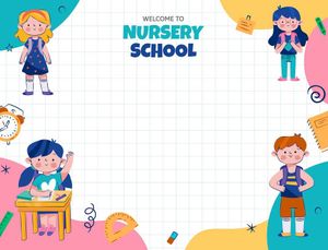 Banner bé học tập edu file vector mẫu CR206