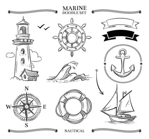 Hình ảnh con thuyền buồm file vector mẫu HH171