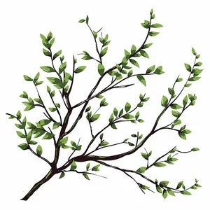 Cành Lá Xanh Tươi - Hình Minh Họa Vector EPS Đa Dụng