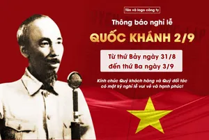 Banner lịch nghỉ lễ quốc khánh 2-9 file PSD mẫu KT74
