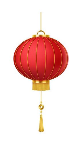 Hình ảnh đèn lồng màu đỏ trang trí lễ hội tết file vector mẫu CR325