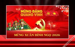 Backdrop Tết 2026 Mừng Đảng Quang Vinh – File CDR Thiết Kế Chuyên Nghiệp