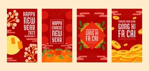 Poster Tết Nguyên Đán 2023 - Thiết Kế Chúc Mừng Năm Mới Đỏ Vàng