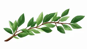 Cành Lá Xanh Tươi - Hình Minh Họa Vector EPS Đa Dụng cho Thiết Kế