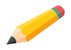 Hình ảnh cây bút chì file vector mẫu HH109