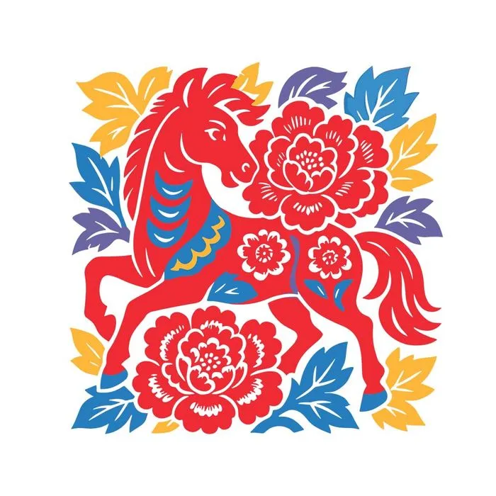 Hình Minh Họa Tết Con Ngựa Vector EPS Độc Đáo Cho Thiết Kế Sáng Tạo