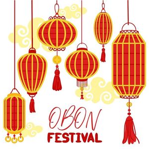 Hình ảnh đèn lồng trang trí dịp tết cổ truyền file vector mẫu CR430