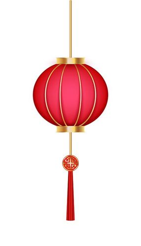 Hình ảnh đèn lồng màu đỏ trang trí lễ hội tết file vector mẫu CR323