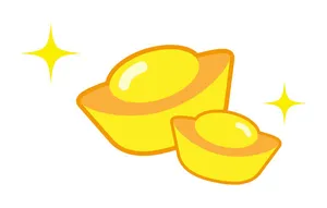 Hình ảnh thỏi vàng file vector mẫu CR1969