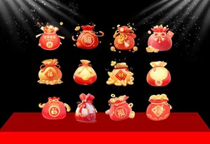 Bộ Sưu Tập Túi Vàng May Mắn Phong Cách Minh Họa (CDR)