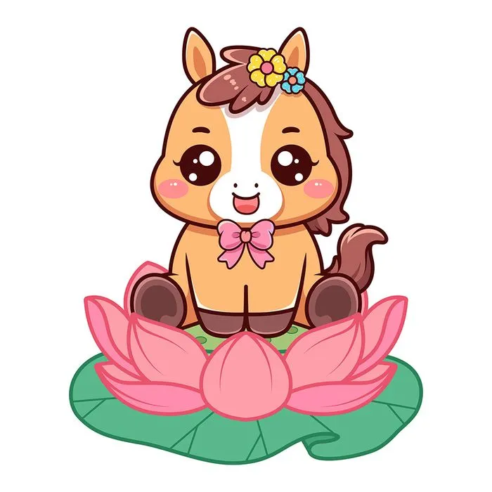 Linh Vật Ngựa Tết Dễ Thương - Vector EPS Độc Đáo cho Thiết Kế Tết