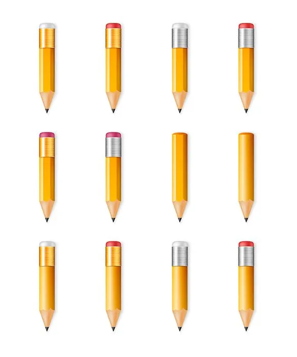 Bộ sưu tập bút chì file vector mẫu HH126