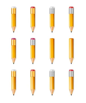 Bộ sưu tập bút chì file vector mẫu HH126