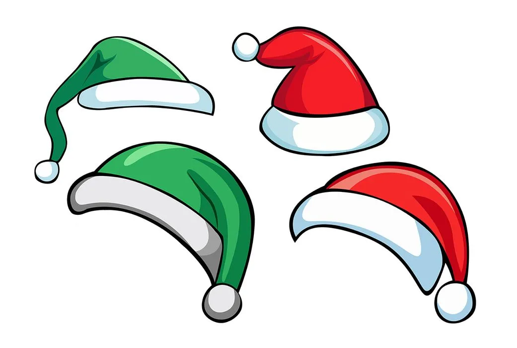 Hình ảnh chiếc mũ ông già noel file vector mẫu CR1814