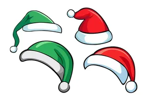 Hình ảnh chiếc mũ ông già noel file vector mẫu CR1814