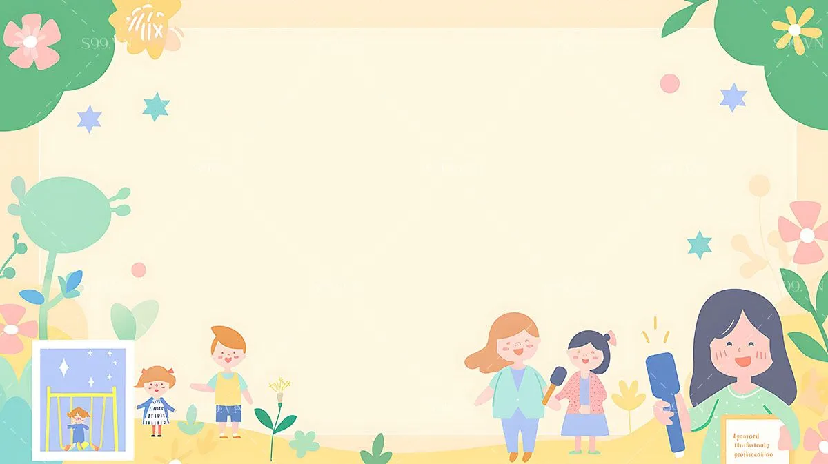 Background bé học tập cùng nhau file JPG mẫu KS217