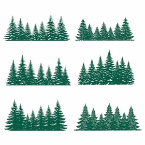 Hình ảnh cây thông file vector mẫu KS736