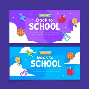 Banner học tập edu file vector mẫu KS154