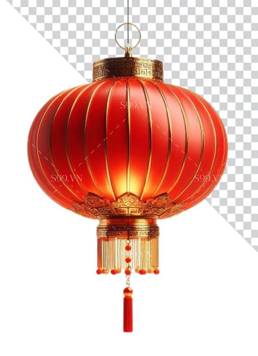 Hình ảnh đen lồng hình tròn màu đỏ kiểu dáng cổ xưa file PNG mẫu CR574