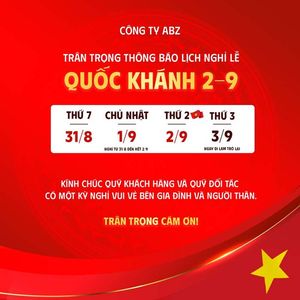 Poster thông báo nghỉ lễ quốc khánh file PSD mẫu CR1385